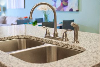 Hawthore at the summit granite counter top and sink